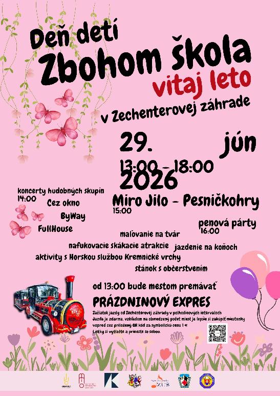 Deň detí v Zechenterovej záhrade 2026 / PODUJATIE PRESUNUTÉ