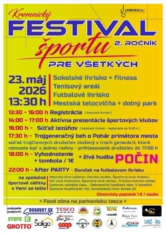 Kremnický festival športu pre všetkých 2026