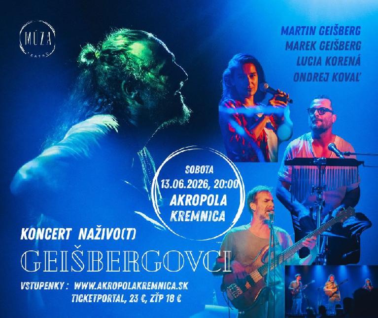 Geišbergovci NAŽIVO(T) v Akropole / máj 2026