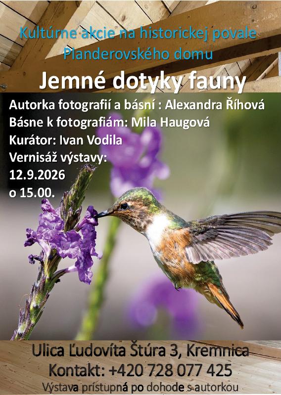 Jemné dotyky fauny - výstava