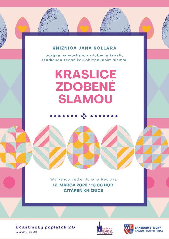 Kraslice zdobené slamou -  workshop