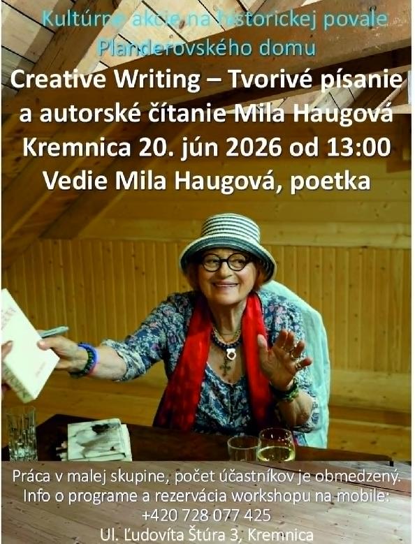 Creative writing - tvorivé písanie Mila Haugová