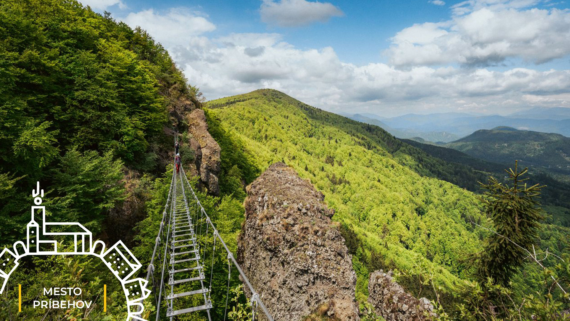 Via ferrata Skalka &ndash; v&yacute;hľad z cesty