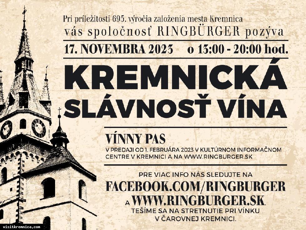 Vínomilci sa už tešia na Kremnickú slávnosť vína 2023