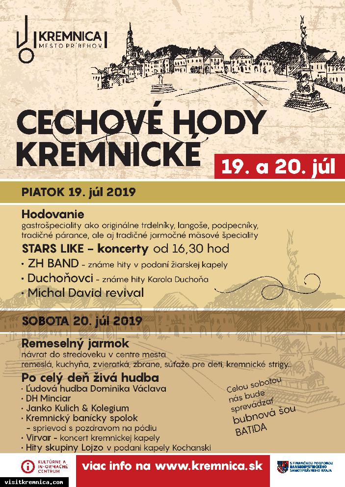 Kremnický jarmok a Cechové hody Kremnické 2019