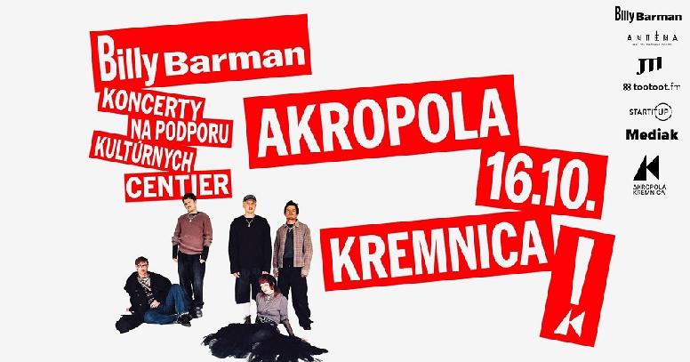 Kino Akropola nám opäť prináša úžasnú kapelu Billy Barman