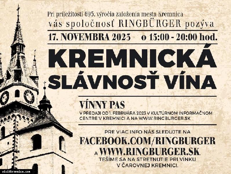 Vínomilci sa už tešia na Kremnickú slávnosť vína 2023 