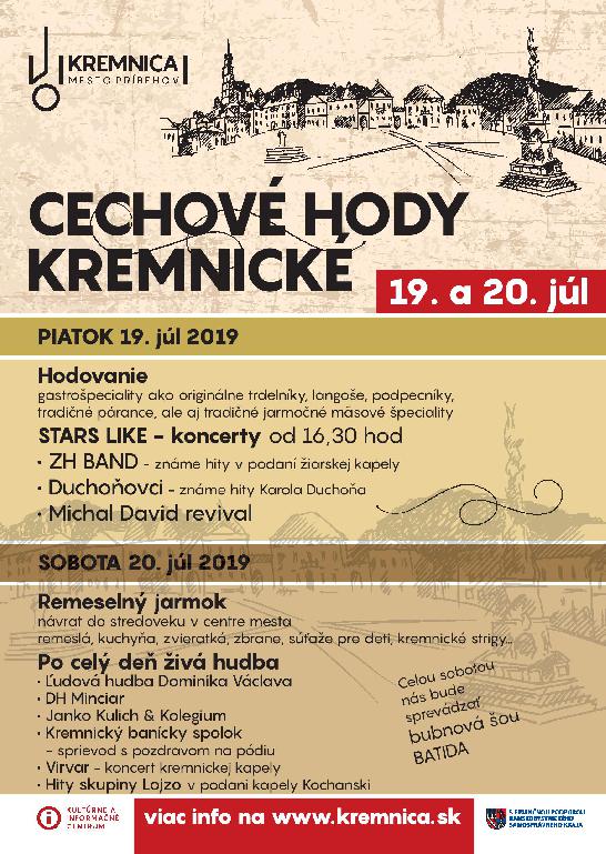 Kremnický jarmok a Cechové hody Kremnické 2019