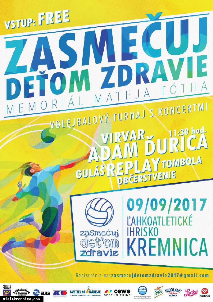 Zasmečuj deťom zdravie 2017 - memoriál Mateja Tótha