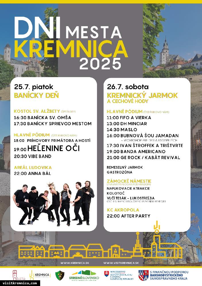 Heľenine oči na Dňoch mesta Kremnica 2025