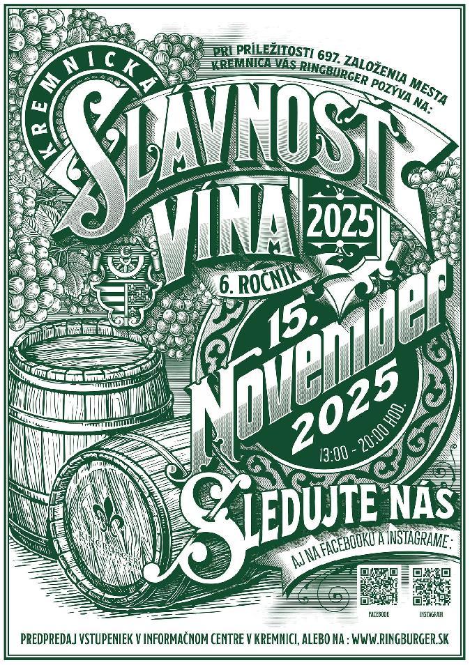 Vínko vínečko - Kremnická Slávnosť vína 2025